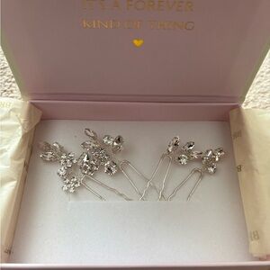 Jay & Kay Bridal Hair Pins - Silver (NOT USED)